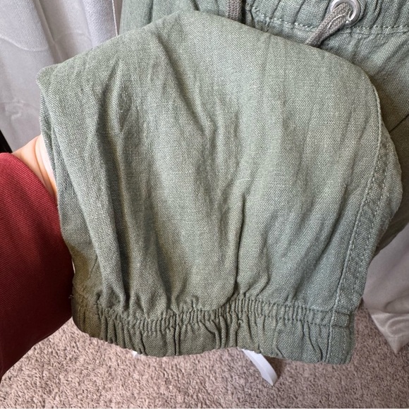 Sage Green Relaxed Fit Trousers with Adjustable Waist Size 2X - Picture 5 of 10